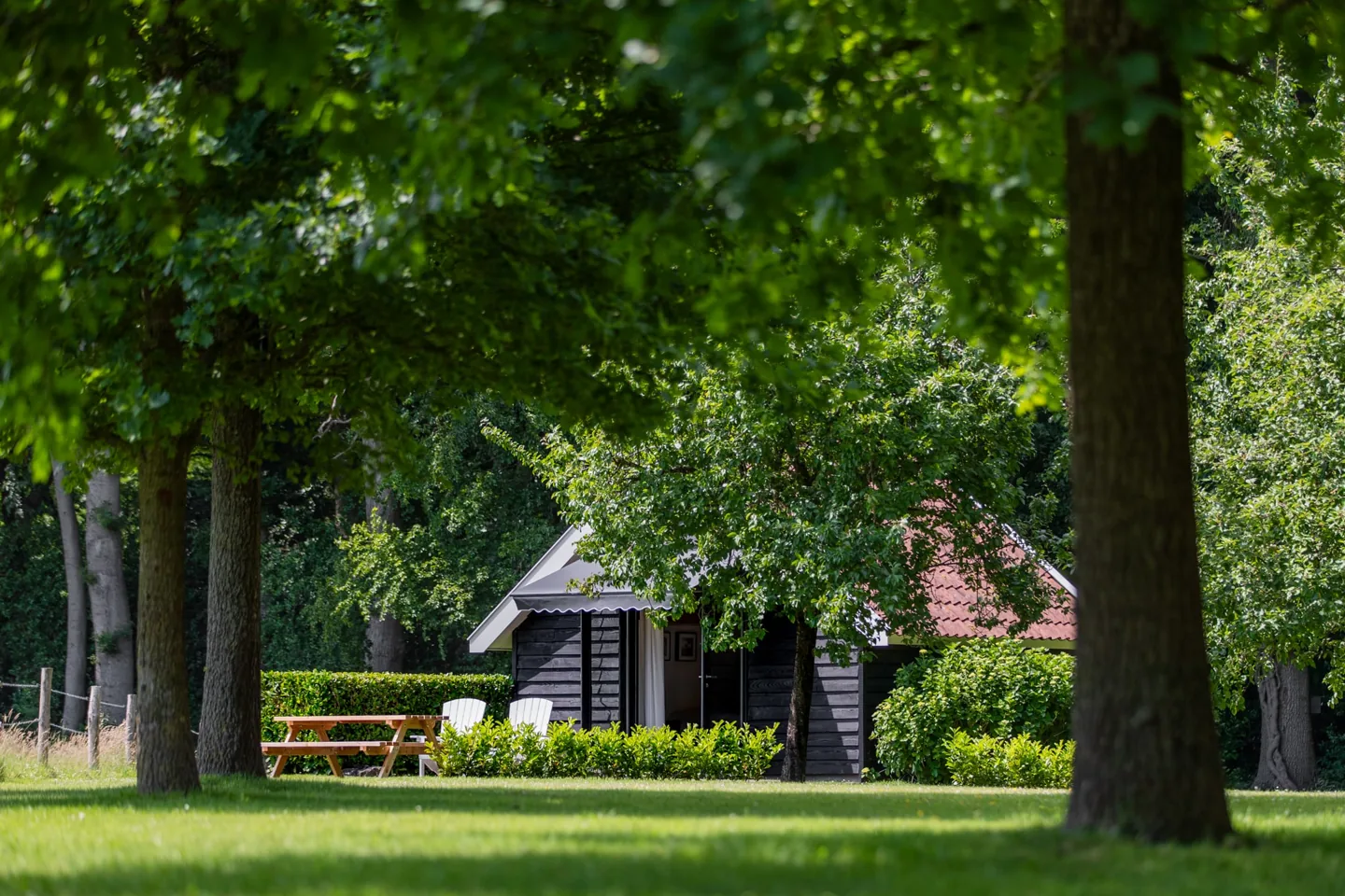 The cottage among the trees on the Groot Brunink Estate